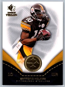 2008 UD SP ROOKIE THREADS FOOTBALL 78 SANTONIO HOLMES STEELERS - Picture 1 of 2