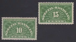 SELLOS DE EE. UU. #QE1a-QE2a --- MANEJO ESPECIAL -- 1955 -- COMO NUEVOS - Imagen 1 de 2