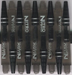 NitroTech Smoke Medium Polcarbonate/Aluminum Top Dart Shafts: 1 set of 3 - Picture 1 of 4