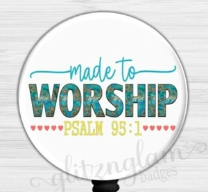 Made to Worship Abzeichenhalter, Glaubensabzeichenhalter, christlicher Abzeichenhalter 6611M - Bild 1 von 8