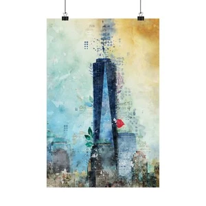 New York One World Trade Center Concept Art Print - Picture 1 of 5