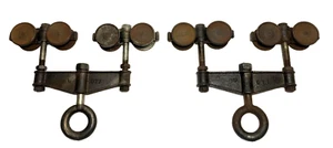 ANTIQUE ORIGINAL BARN HAY TROLLEYS ROLLERS RICHARDS WILCOX - Picture 1 of 21