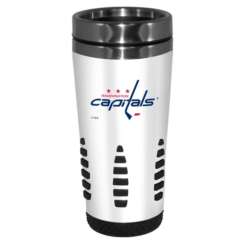 Washington Capitals Travel Mug - 16 oz. White Huntsville Cover