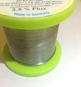 SMD Lötzinn Lot 2m ultra dünn 0,5mm fein Sn99,3Cu0,7 bleifrei · NEU · Germany - Bild 1 von 2