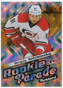 2016/17 Parkhurst Rookie Parade GOLD card# RP18 of Sergey Tolchinsky