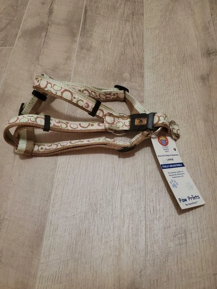 Arnés ajustable fácil de poner para perro HAMILTON rosa/marrón, grande Foto 1 de 1