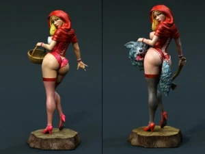 Cappuccetto Rosso | Stampe 3d esclusive | Commissione | Esotico | NSFW | Dipinto | - Foto 1 di 3