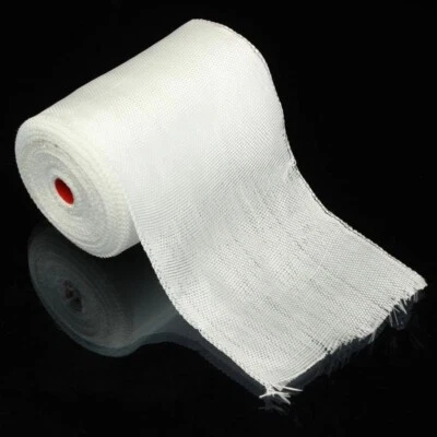 NO BRAND 1 Roll White Fibreglass Fabric Tape, High Temperature Resistance
