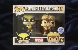Funko Pop! Marvel 2-Pack Wolverine & Sabretooth SPECIAL EDITION Funko Exclusive - Picture 1 of 7