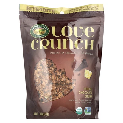 Love Crunch®, Granola orgánica premium, trozo de chocolate doble, 11,5 oz (325 g) Foto 1 de 2