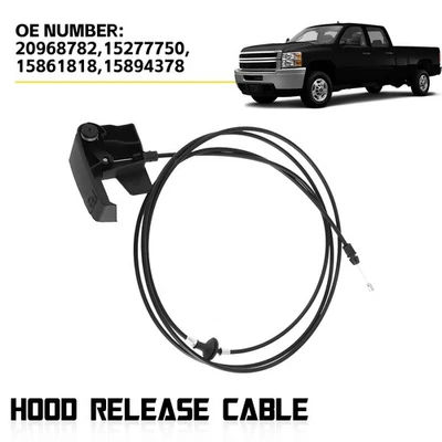 Liberación de pestillo de capó con mango de cable para GMC Sierra 1500 2500 3500 HD 2007-2013 Foto 1 de 4