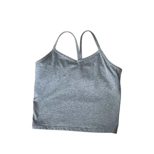 Athleta Girls Grey Cropped Tank Size Medium 8-10 - Picture 1 of 3