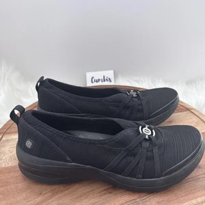 Bzees Shoes Womens Size 8 Black Rosie Slip On Comfort Walking Elastic Stretch - Picture 1 of 11