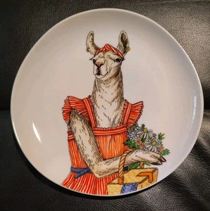 West Elm Rachel Kozlowski Dapper Tier Lama Teller - Bild 1 von 2