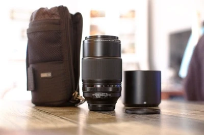 Fujifilm XF 80mm f/2.8 R LM OIS WR Lens w/ UV filter and thinktank bag - Image 1 of 4