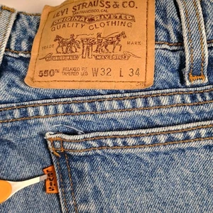 Vintage Levis 550 Orange Tab Jeans Herren 32 x 34 Tapered Blau Denim Western 90er USA - Bild 1 von 13