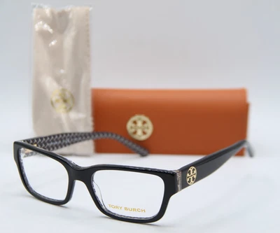 NEW TORY BURCH TY 2074 1653 BLACK GOLD AUTHENTIC FRAMES EYEGLASSES 51-17 - Image 1 of 4