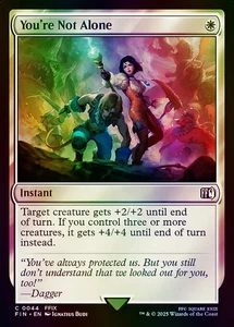 You're Not Alone FINAL FANTASY (FIN) NM MTG Foil - Picture 1 of 1
