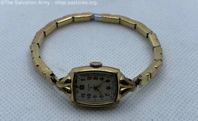 Reloj 10k GF Elgin Damas 15 Joyas con Correa 1/20-10K GF Foto 1 de 4