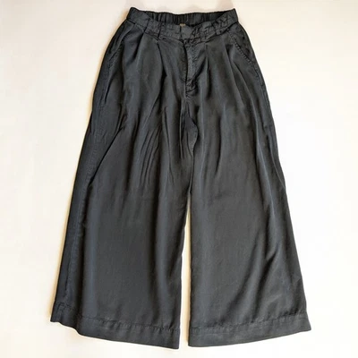 YFB YOUNG FABULOUS BROKE Wide Leg Crop Blue Culotte Palazzo Pants Womens S Fit M - Image 1 of 4