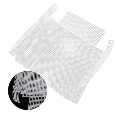  2 Sets Mesh Plastic Canvas Sheets Bag Making Craft Crochet Plate - Image 1 of 4