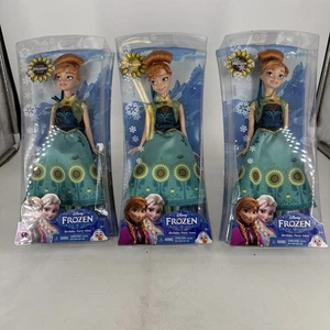 Lot Of 3 Disney Frozen Birthday Party Anna Dolls - Picture 1 of 9