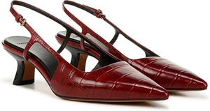 Zapatos de salón Vince para mujer Bianca punta punta roja grosella cocodrilo estampado 8,5 M - Imagen 1 de 5