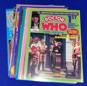 LOT-(10) Vintage BBC Doctor Who Marvel Monatsmagazin #44-51, Winter Special/Best - Bild 1 von 3