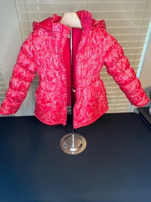 Disney Minnie Mouse Niñas Puffer Chaqueta Rosa Abrigo con Capucha Talla 5/6 Invierno Exterior Foto 1 de 3