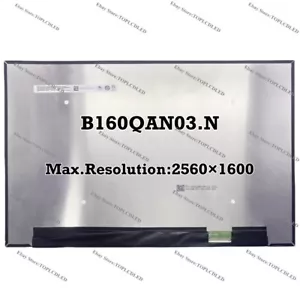 B160QAN03.N 16.0" WQXGA 2560×1600 Laptop LED Screen LCD Replacement Panel NEW - Picture 1 of 1