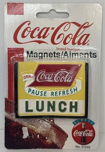 Coca-Cola Magnet "Drink Pause Refresh Lunch" 51232 Vintage 1998 Collectible - Picture 1 of 4
