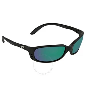 Costa Del Mar BR 11 OGMGLP Brine Sunglasses Matte Black Green Mirror 580G Polari - Picture 1 of 3
