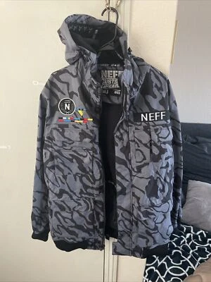Neff Brand Snowboard Jacket Ski Jacket Size Medium Camouflage print - Image 1 of 4
