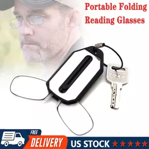 Ultradünne Lesebrille Nasenclip Optik presbyopisch +1,0 +1,5 +2,0 +2,5 +3,0 - Bild 1 von 6