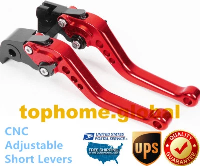 Palancas de freno de embrague corto rojas CNC para Suzuki KATANA GSX600F GSX750F 1989-2006 Foto 1 de 4
