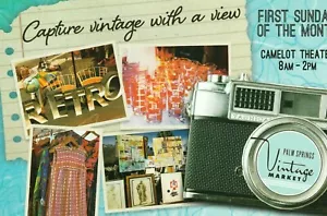 Cartolina Pubblicità Vintage Market 2020 Palm Springs California - Foto 1 di 2