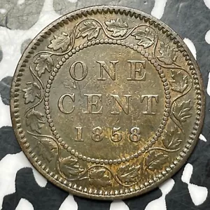 1858 Canada Large Cent Lot#JM8802 Key Date! - Picture 1 of 2