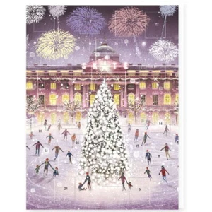 Traditional Christmas Advent Skating Under Fireworks Envelope NO CHOCS OR TREATS - Picture 1 of 1