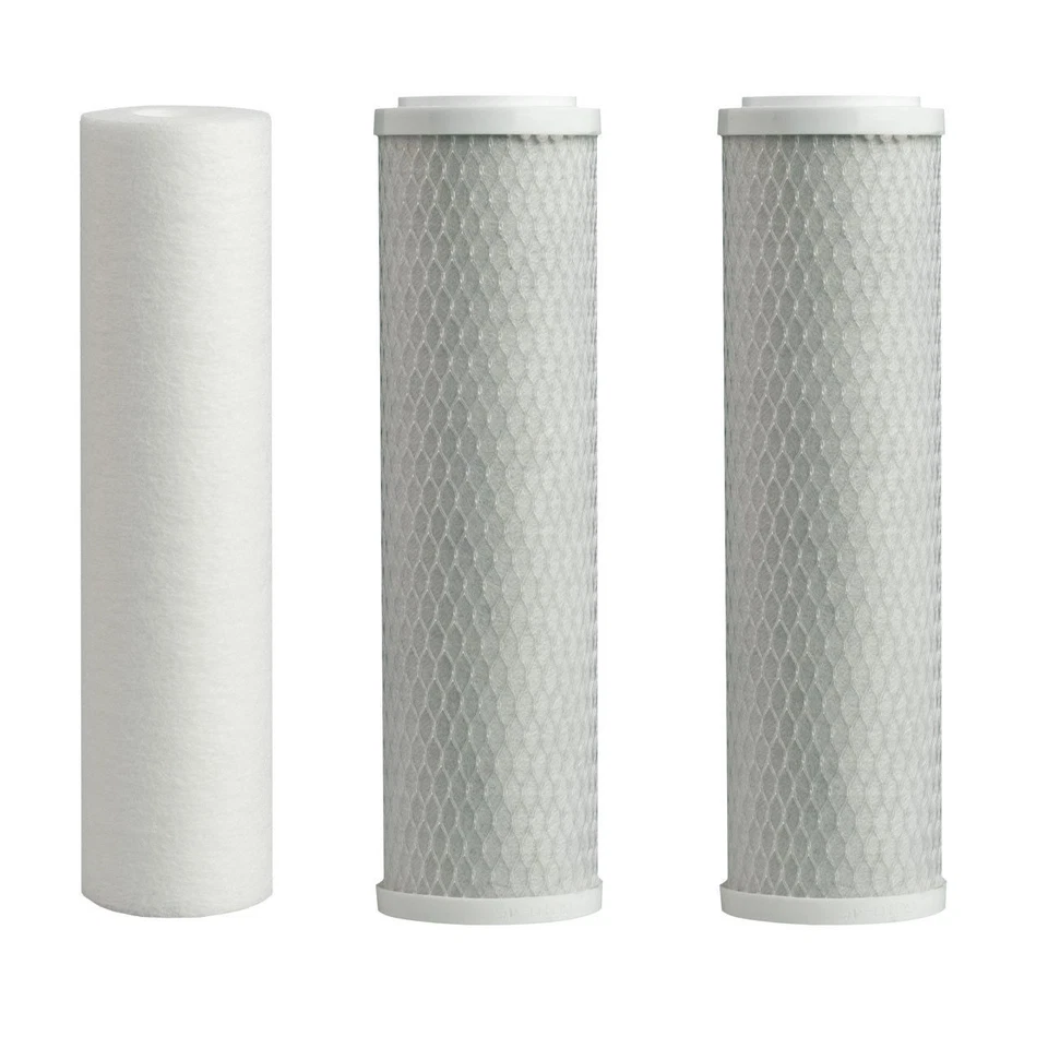 Reverse Osmosis Replacement Pre Filters Quality Sediment & Carbon, 3 Pack 2.5x10 - Image 1 of 1