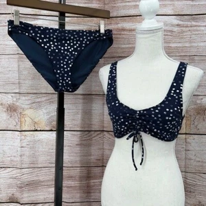 Roxy Bikini-Set blau-weiß mit Tupfen-Design - Bild 1 von 14