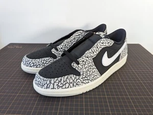 Size 10 - Jordan 1 Low Retro OG Black Cement - Picture 1 of 8