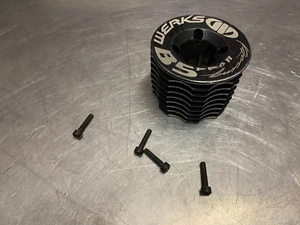 WERKS B5 PRO 2 .21 TURBO ENGINE MOTOR HEAD HEATSINK ⭐ KYOSHO ASSOCIATED MUGEN - Picture 1 of 2