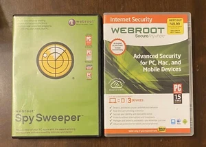 Webroot SecureAnywhere - Full Version for Windows & Mac + Spy Sweeper Excellent - Picture 1 of 4
