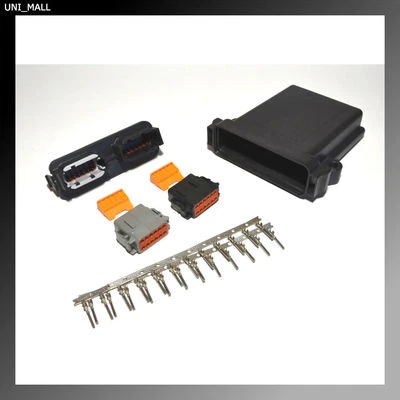 Deutsch DTM 2x12-Pin Genuine PCB Enclosure Kit 20-22AWG Stamped Contacts, USA - Image 1 of 4
