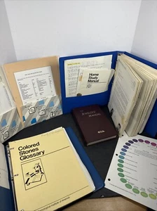 GIA GEM JEWELERS STONE BOOK MANUAL LABS WORKSHEET LOT CHARTS GLOSSARY ETC LOOK! - Picture 1 of 14