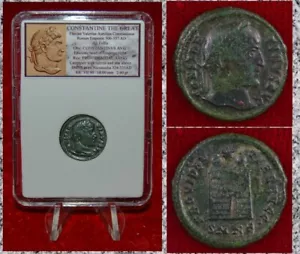 Antike Münze Römisches Reich KONSTANTIN DER GROSSE Campgate Nikomedia Münze - Bild 1 von 4