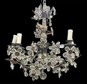 Vintage 6 Light Crystal Chandelier Elegance and Refinement - Picture 1 of 13