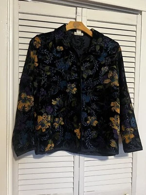 CHRISTOPHER & BANKS Mujer Talla Mediana M Chaqueta Blazer Cárdigan Top Reversible Foto 1 de 4