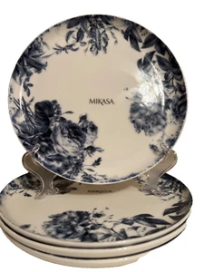 MIKASA PIPPA FLOWERS SALAD LUNCH Plate 9.25” Set/4 NEW - Picture 1 of 4