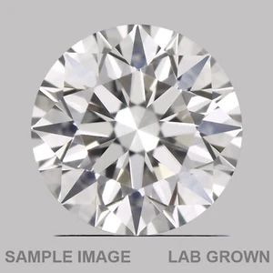 Diamante CVD cultivado en laboratorio corte redondo color D, claridad VVS2 0,31 quilates - Imagen 1 de 3